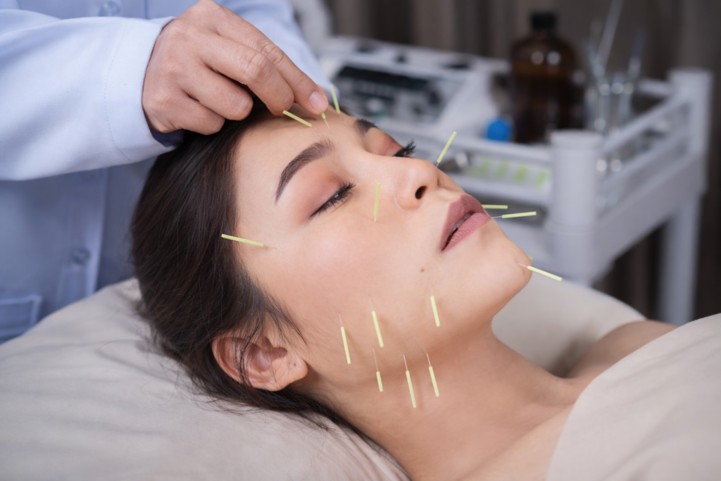 Threads face treatment